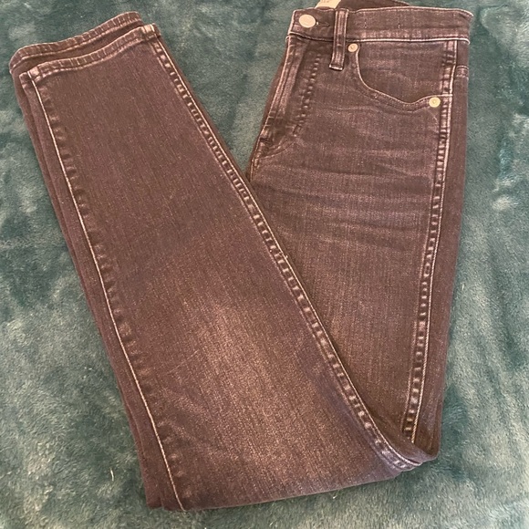 J. Crew denim black wash slim straight jean size 24 - Picture 5 of 6